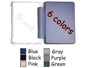 Clear kindle 2024 Colorsoft, paperwhite 12th gen 7'' flower case, kindle Oasis 3 7'' case with flip cover,paperwhite 11th gen 6.8''