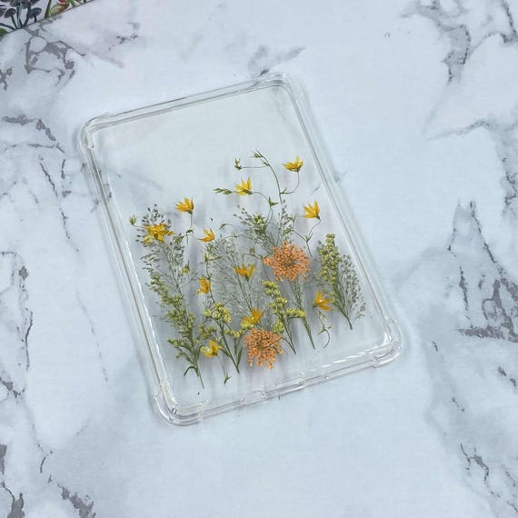 wildgrass yellow flower case for Kindle Colorsoft,Kindle Paperwhite 12th 11th gen, Kindle 6'' 2024 2022,Kindle oasis 2019 7'',Scribe 10.2''