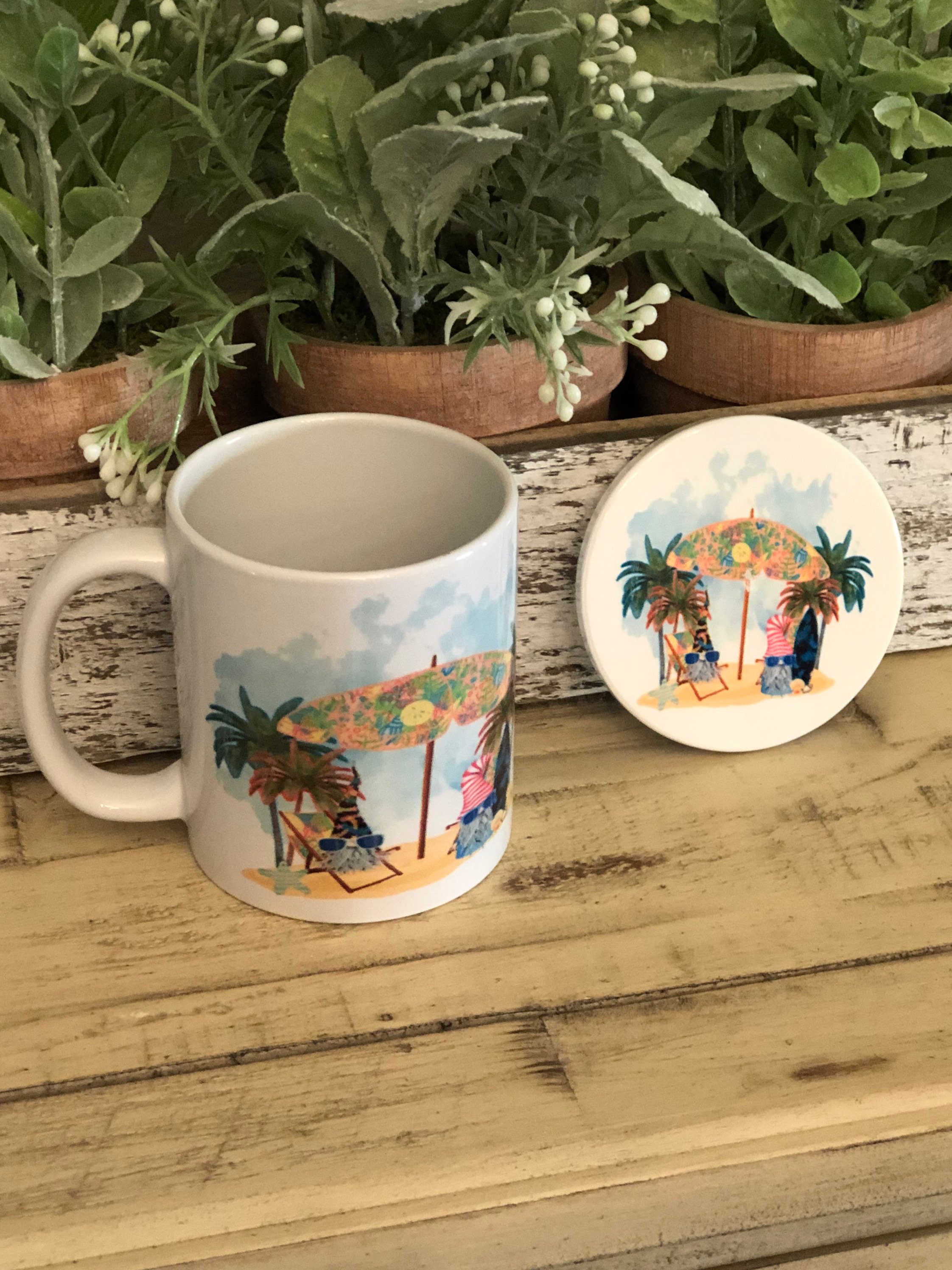 Mug and Coaster Set Etsy
