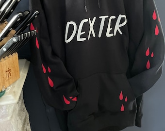 Dexter Hoodie Sweatshirt | Hanes Eco-Friendly Sweatshirt | Dexter New Blood Sweatshirt