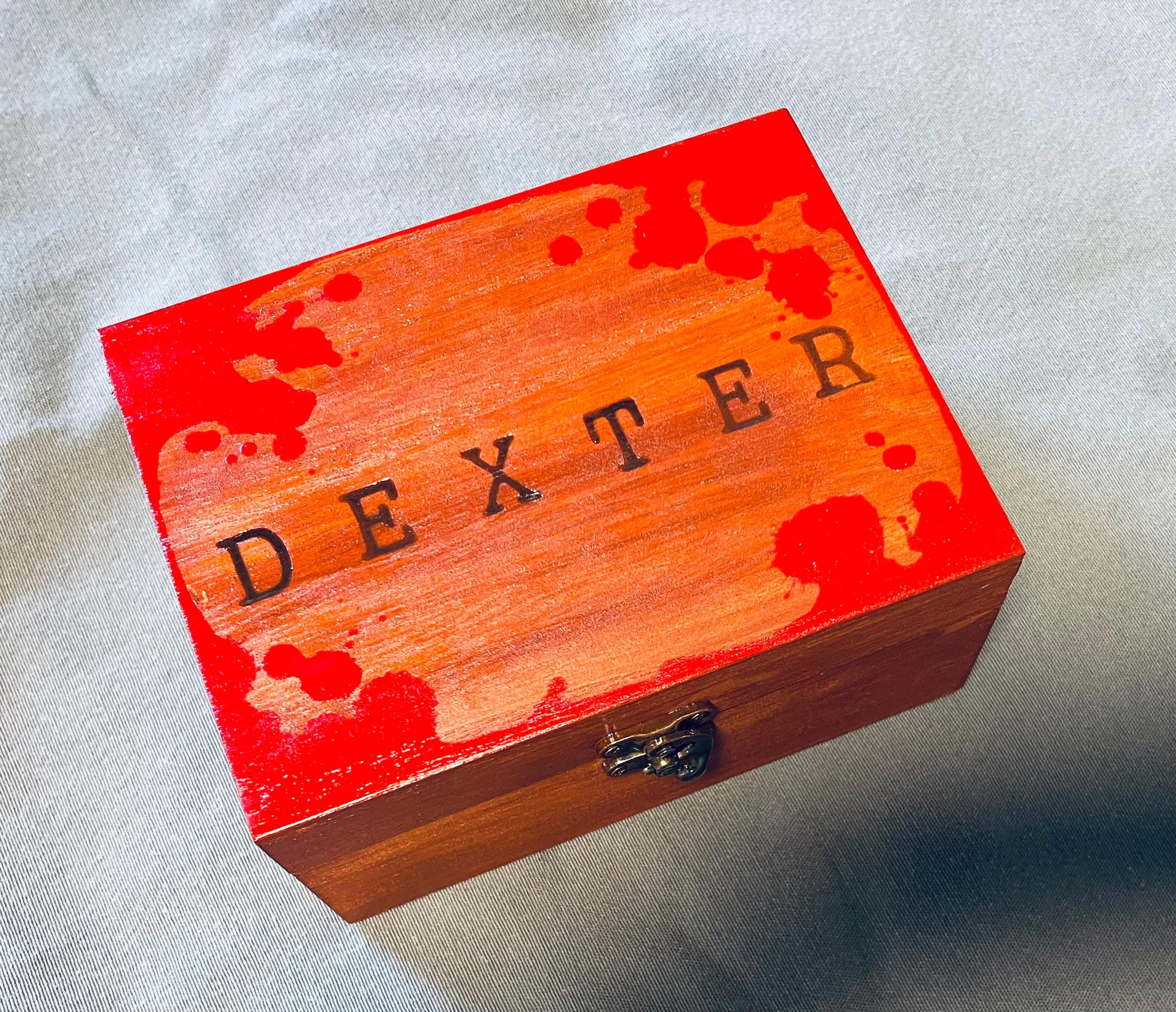 Dexter Blood Splatter Coasters | Glass Coasters | Hand Painted  Coasters and Box