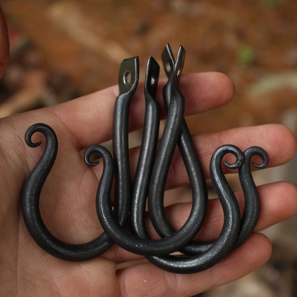 Blacksmith Hand Forged Iron Coat Hook