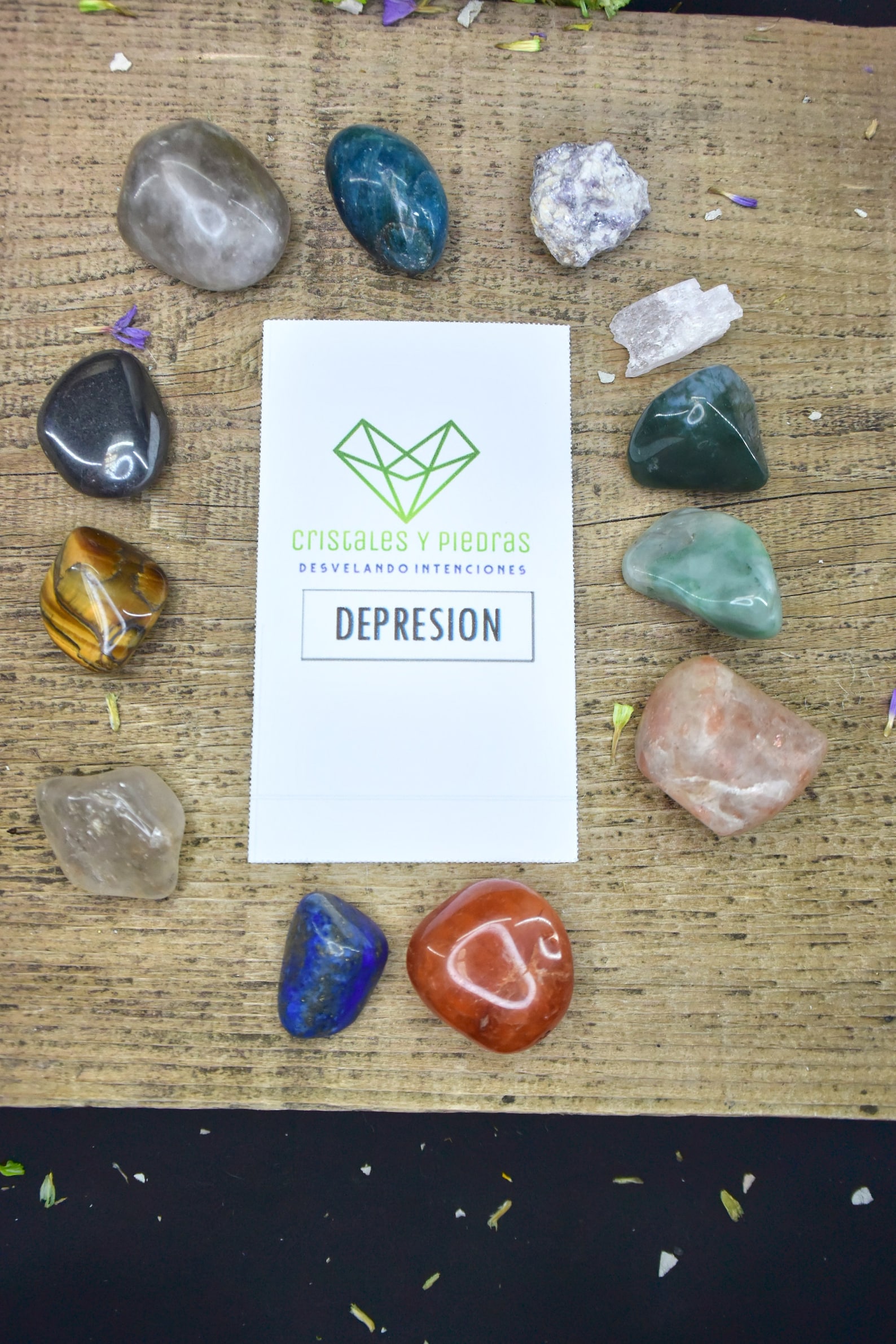 Depression Crystals Gemstones Kit Depression Set Depression Etsy
