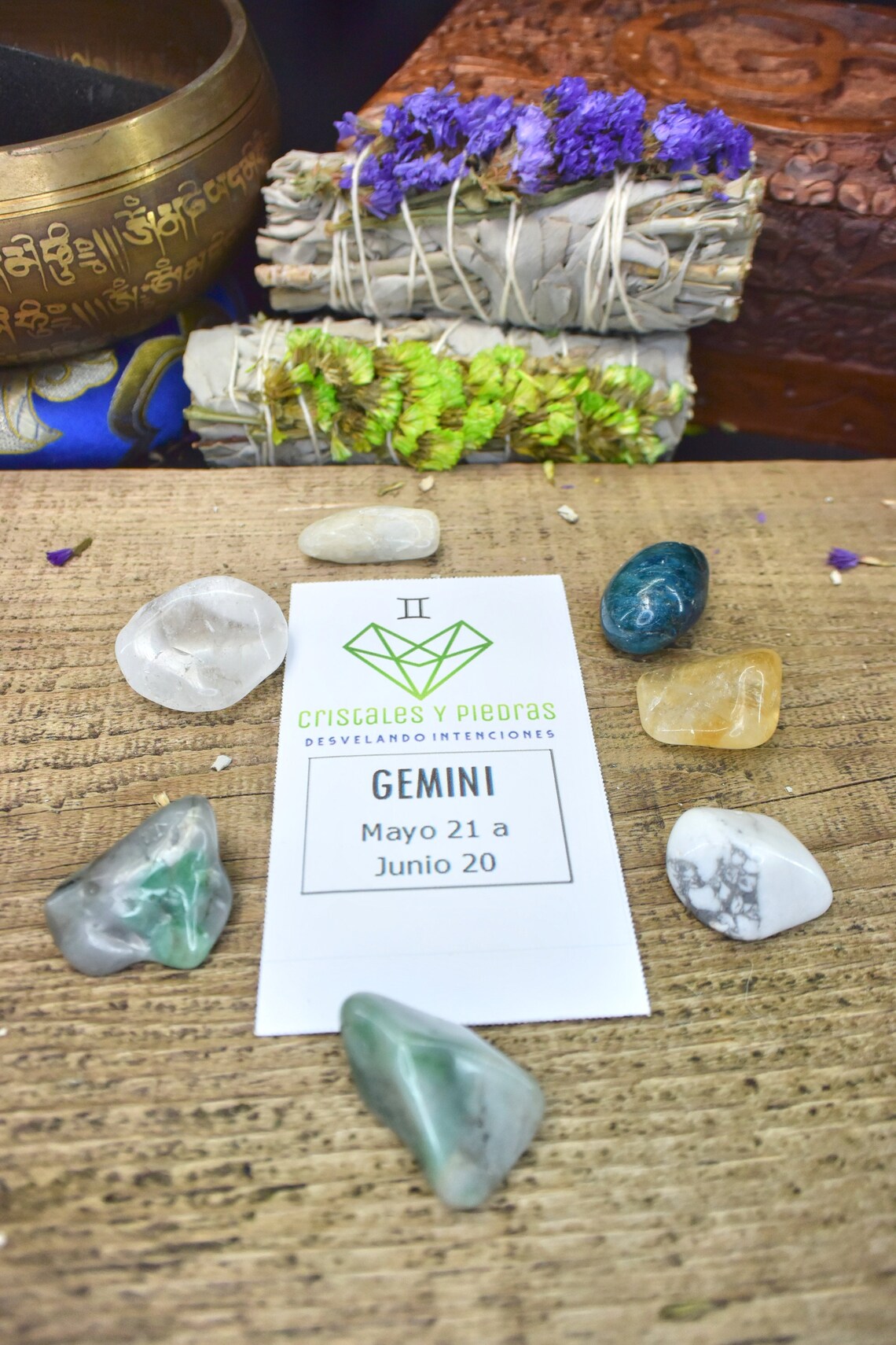 Gemini Zodiac Crystals and Gemstones Kit Gemini Stones Set Etsy