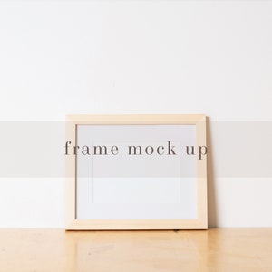 8 x 10 Inch Frame Mockup, 5 x 7 Inch print mock up, Neutral Styled Mockup, Natural mock up, Organic colours, Minimalist frame mock up