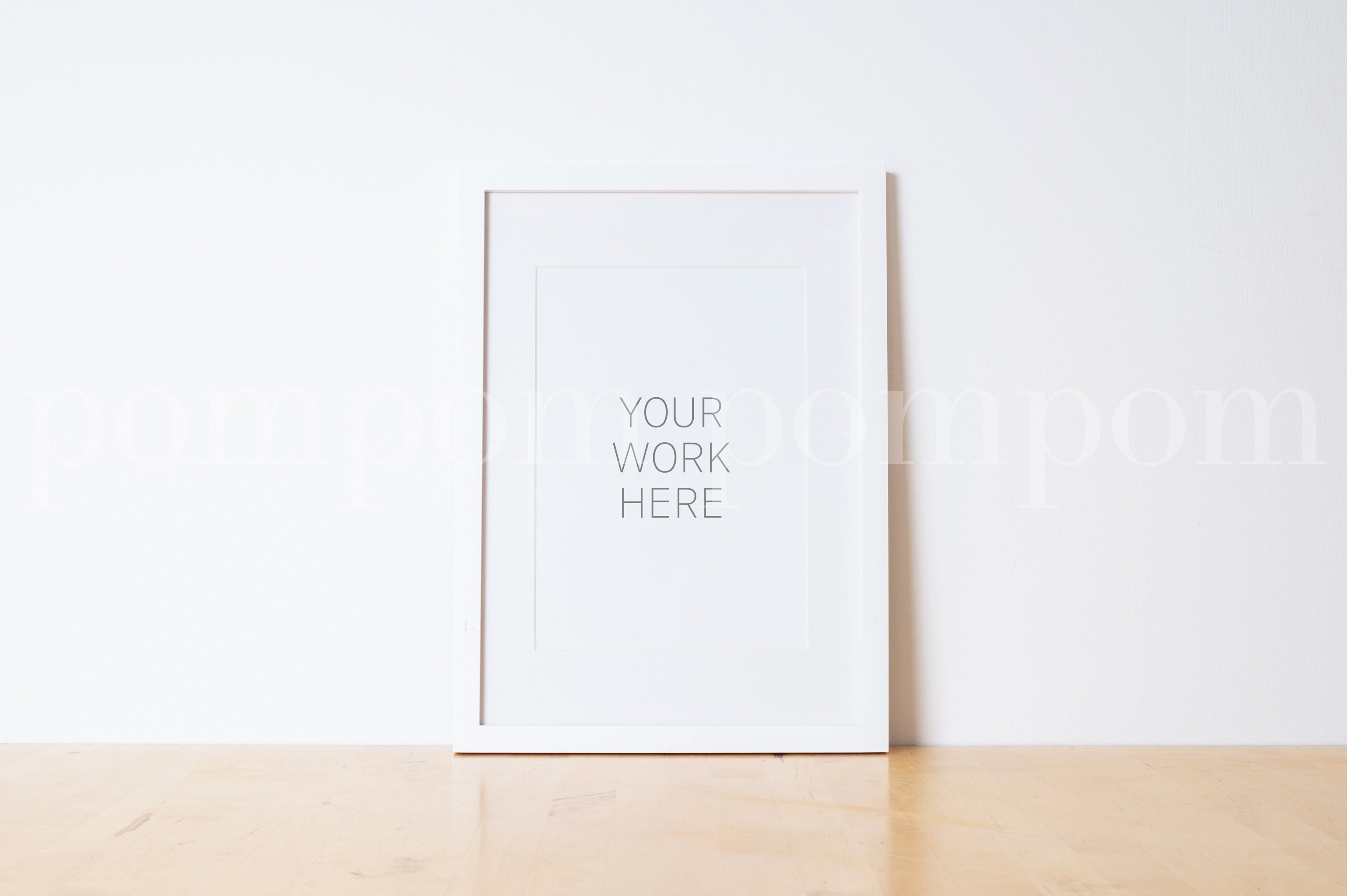 A4/A3 White Frame Mockup Neutral Styled Mockup Light frame Etsy