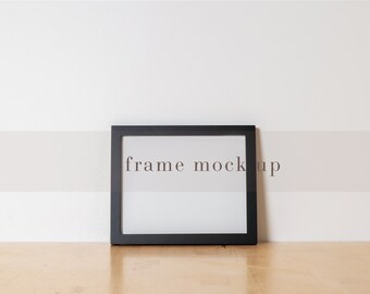 8 x 10 Inch Black Frame Mockup, Neutral Styled Mockup, Natural mock up, Organic colours mock up,Minimalist frame mock up,photography mock up