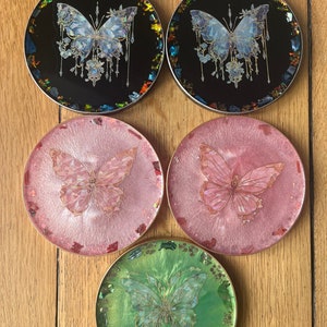 Resin Butterfly Coasters