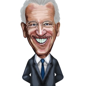 President Joe Biden PNG File, Biden caricature, Instant Download,  Perfect for making a tee shirt or coffee mug, Joe Biden cartoon