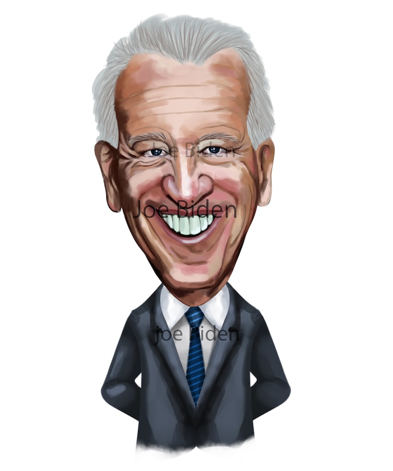 President Joe Biden PNG File, Biden Caricature, Instant Download ...
