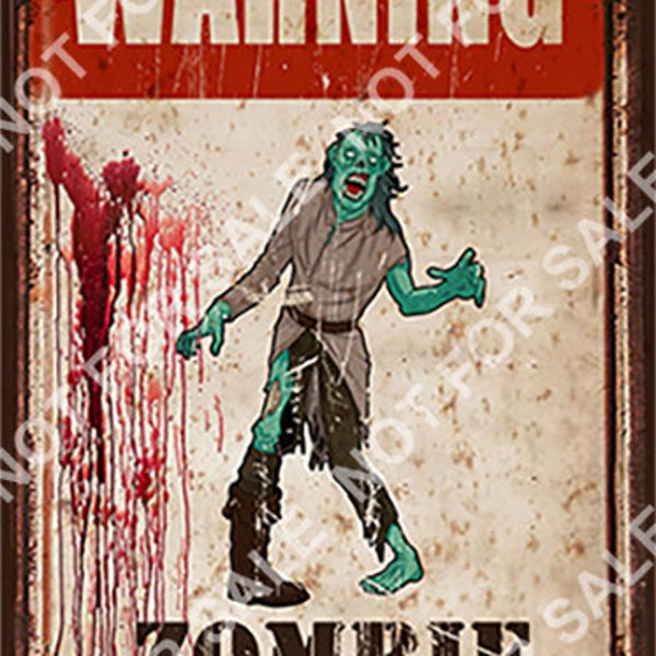 Zombie Bedroom Door sign, 8.5x 11 printable Custom Door Hanger, Label, Custom Door Sign, Printable Door Sign, zombie zone