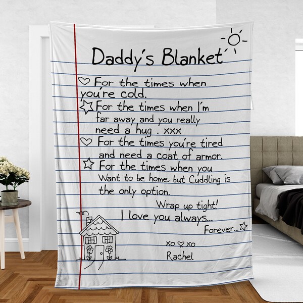 Handwriting Blanket Etsy