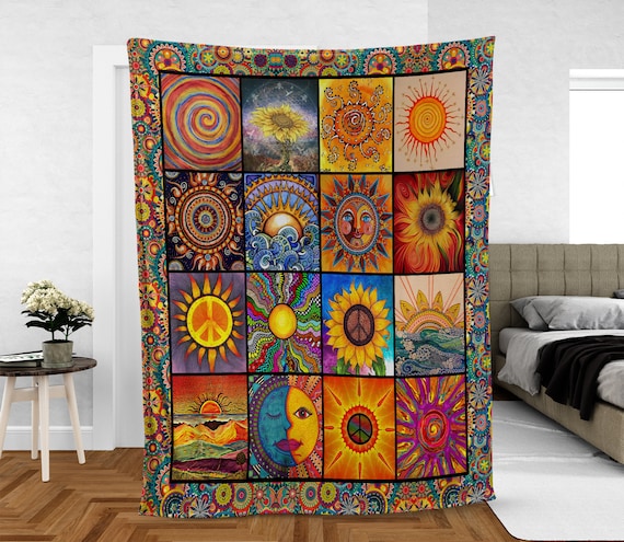 Hippie throw blanket sale