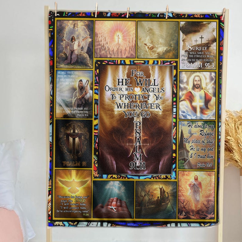 Jesus Christ Blanket Christian Religious Faith Blanket Etsy