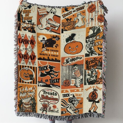 Halloween Throw Blanket Etsy