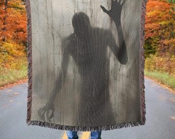 Vintage Halloween Geist Decke: Gruselfilm Nacht Dekor