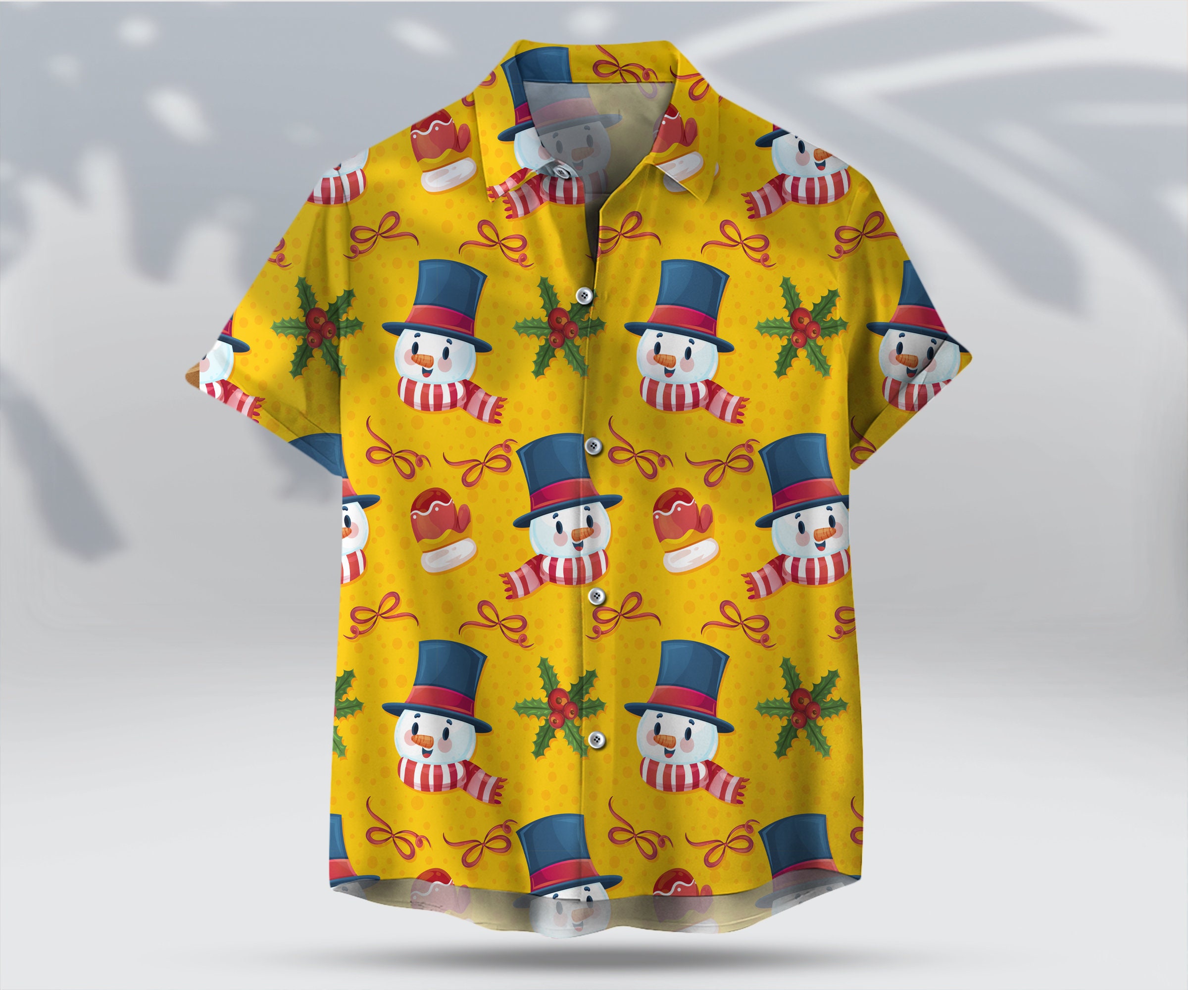 Discover Cute Snowman Christmas Unisex Hawaii Shirt