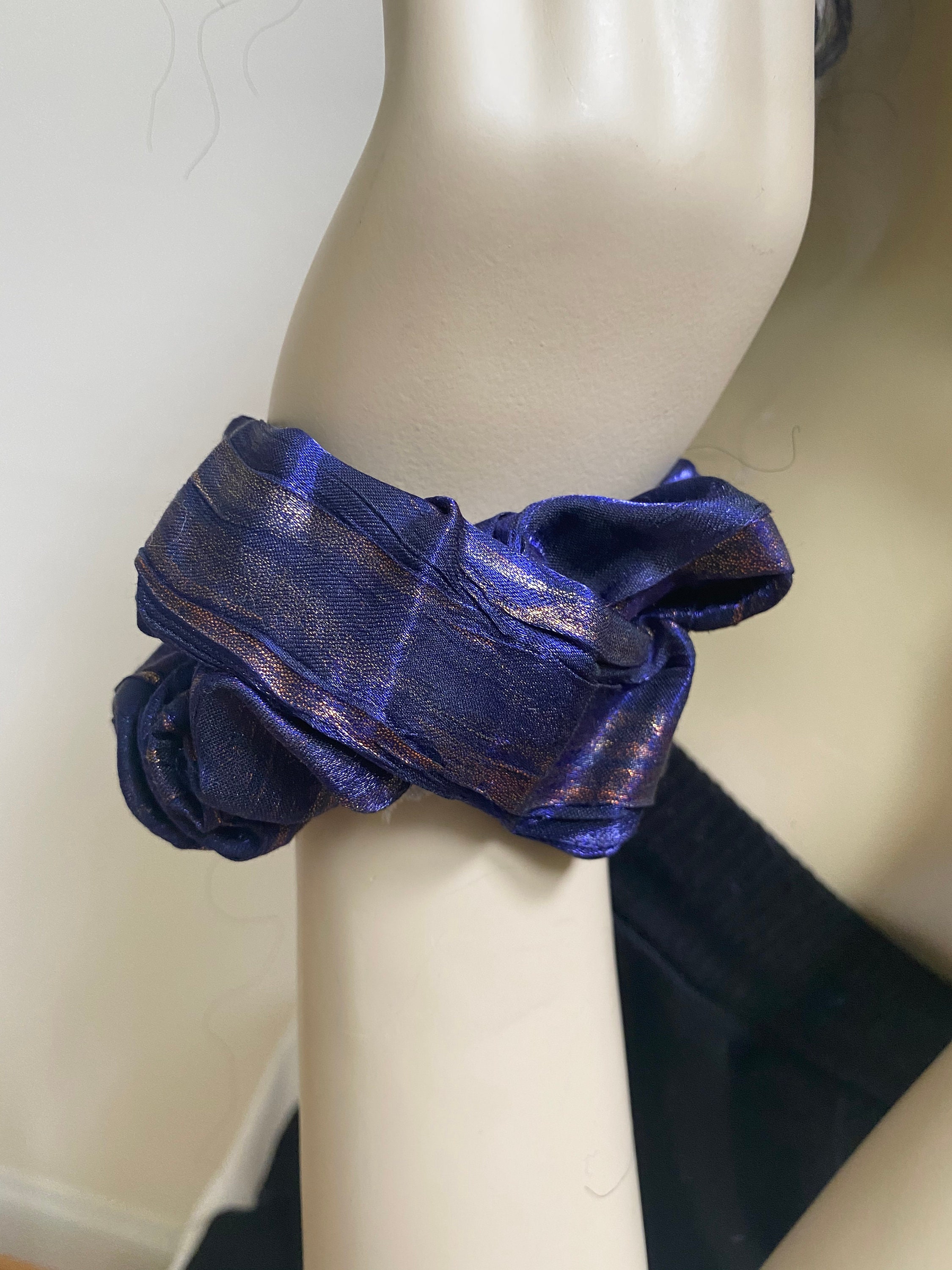 Royal Blue Satin Headband. Fancy Hair Accessories Etsy