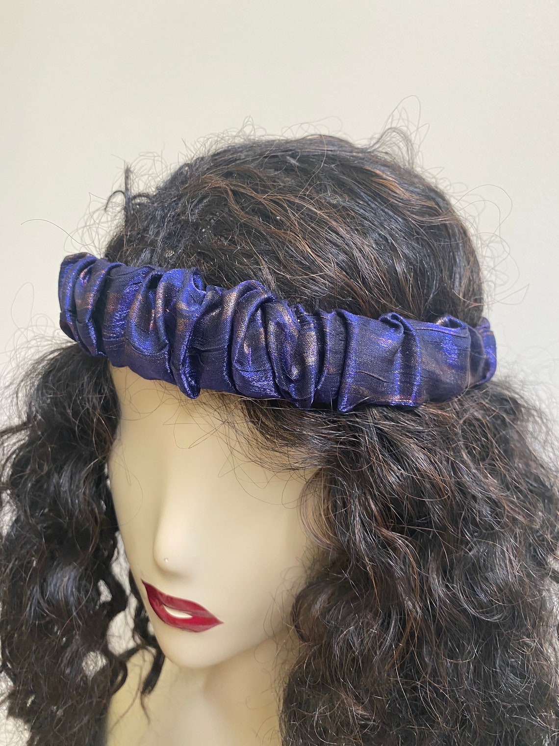 Royal Blue Satin Headband. Fancy Hair Accessories Etsy