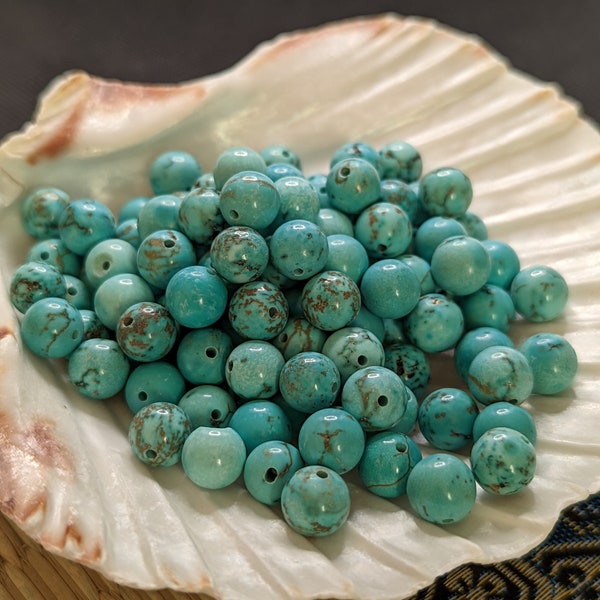 Perles en turquoise