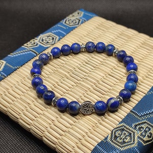 Afghan lapis lazuli tree of life bracelet, anti-stress bracelet