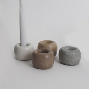 Round Single Toothbrush Stand / Pen Holder | Handmade Minimalist Concrete - Artisan Mindful Cements
