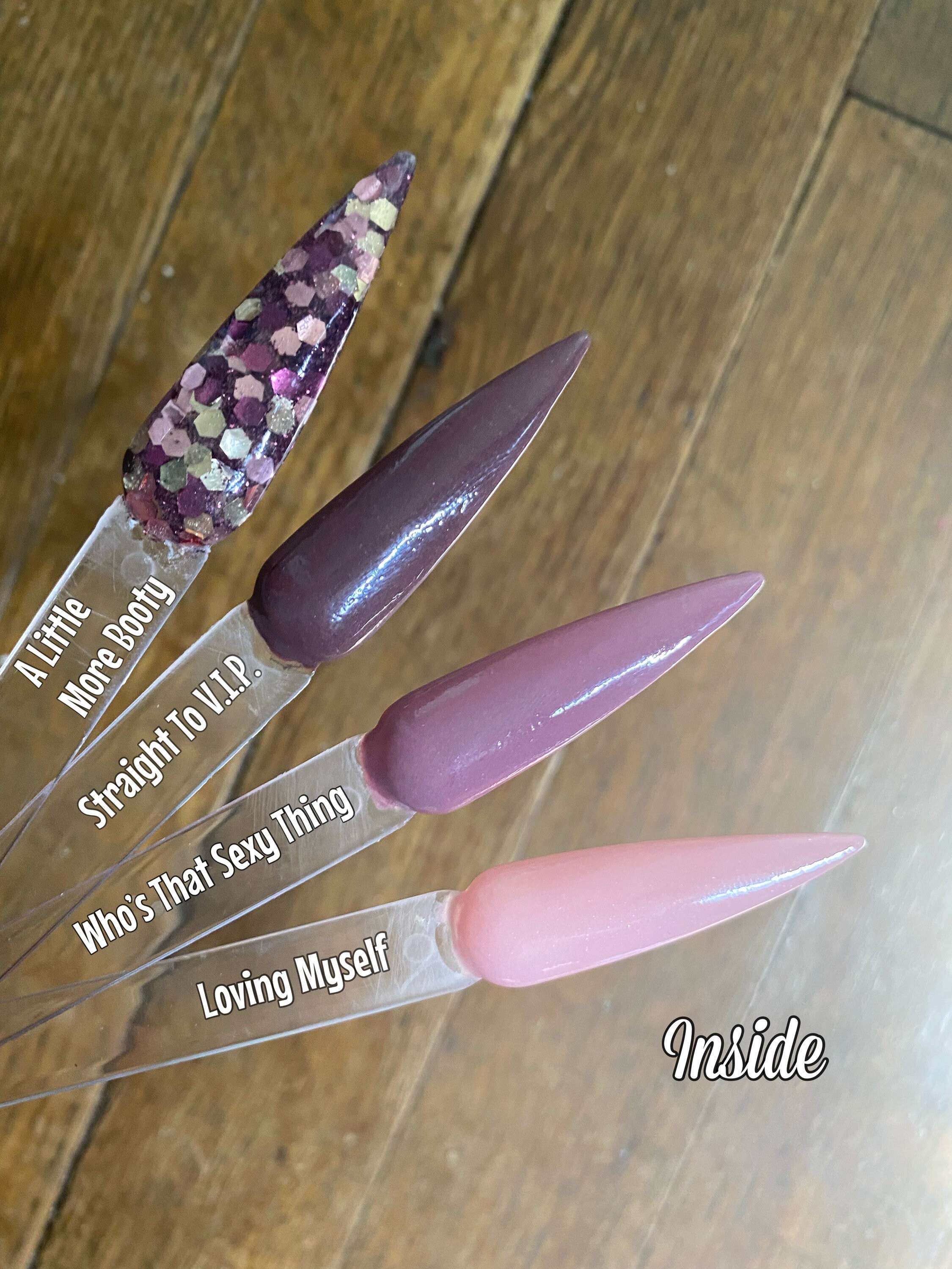 Neutral Pink Dip Powders Chunky Glitter Dip Powder Etsy UK