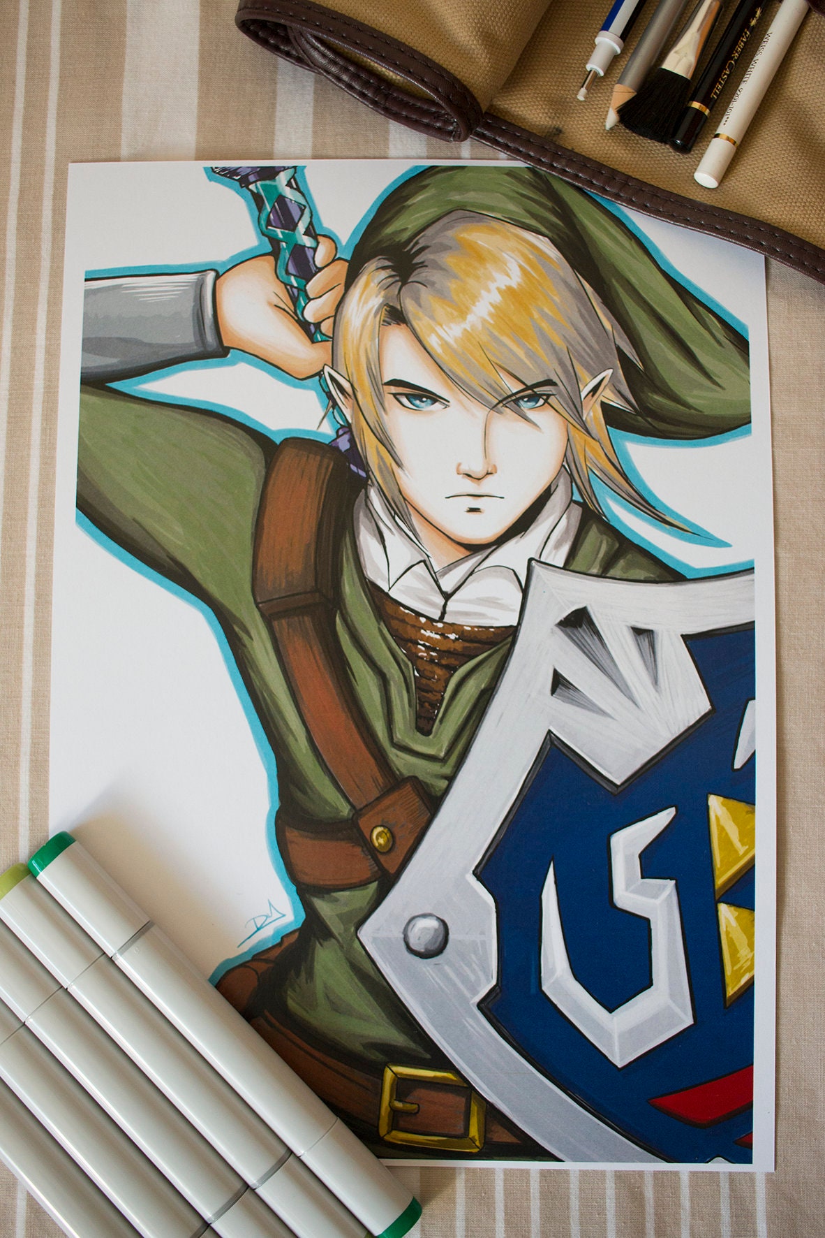 Breath of the wild Link pencil drawing! : r/zelda