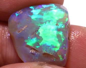 Prachtige natuurlijke edelsteen Lightning Ridge Black Opal Rub Rough DO-4703