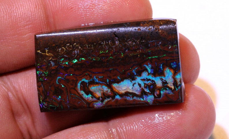 Boulder Koroit Opal Pre Shaped Rub . Australian Opal rough