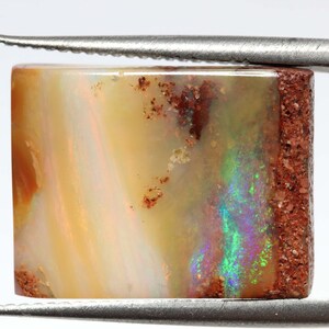 Gem Fire Natural Australian Polished Boulder Pipe Opal Cabochon Pendant Ring Stone