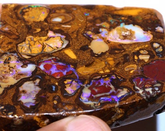 Natural Australian Boulder Koroit Opal Conglomerate Rough DO-3643