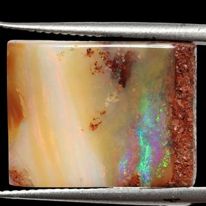 Gem Fire Natural Australian Polished Boulder Pipe Opal Cabochon Pendant Ring Stone
