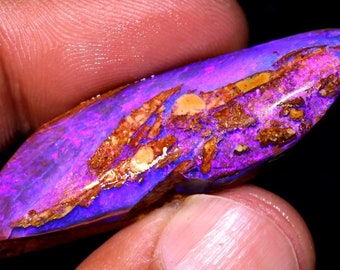 Gem Fire Australian Opal Boulder Pipe Opal Rough Raw Stone DO-4980