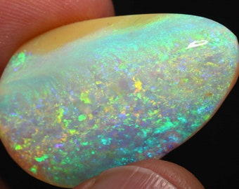 Natural Gem Fire Australian Boulder Pipe Crystal Opal Raw Rough DO-4156