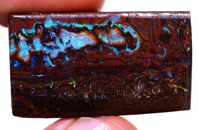Boulder Koroit Opal Pre Shaped Rub . Australian Opal rough