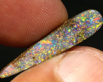 Gem Colours Australian Opal Polished Boulder Opal Pendant Ring Cabochon Stone AOH-2272