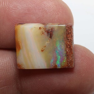 Gem Fire Natural Australian Polished Boulder Pipe Opal Cabochon Pendant Ring Stone