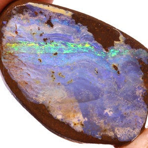 17.50cts Natural Australian Boulder Opal Faced Rub GAMBLE Rough DO-4911