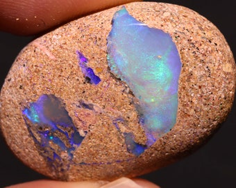 Gem Fire Natural Australian Polished Boulder Pipe Opal Cabochon Pendant Ring Stone AOH-4110