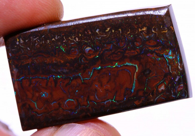 Boulder Koroit Opal Pre Shaped Rub . Australian Opal rough