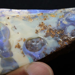Natural Australian Boulder Solid Opal Polished Specimen AOH-2883