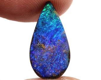 Fiery Natural Australian Opal Boulder Opal Polished Pendant Ring Cabochon Stone AOH-3199