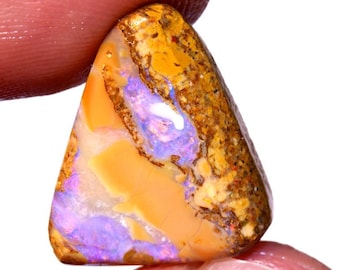 Natural Boulder Pipe Opal Faced Rough 15.40cts DO-4966