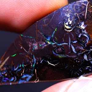 Gem Grade Australian Opal Polished Koroit Boulder Opal Pendant Ring Cabochon Gemstone AOH-2742