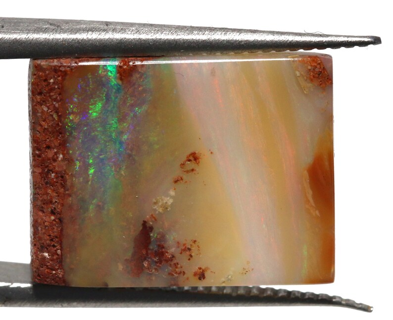Gem Fire Natural Australian Polished Boulder Pipe Opal Cabochon Pendant Ring Stone