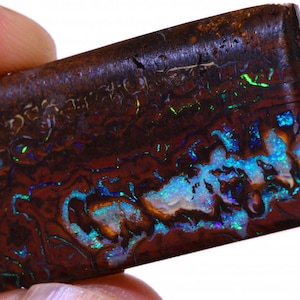 Boulder Koroit Opal Pre Shaped Rub . Australian Opal rough