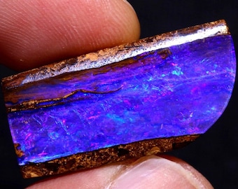 Gem Fire Natural Australian Polished Boulder Pipe Opal Cabochon Pendant Ring Stone AOH-4997