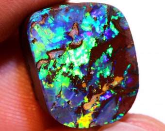 Gem Fire Australian Opal Yowah Boulder Opal Rough Raw Stone DO-2325