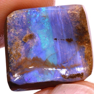Natural Australian Boulder Opal Faced Rub GAMBLE Rough DO-4928